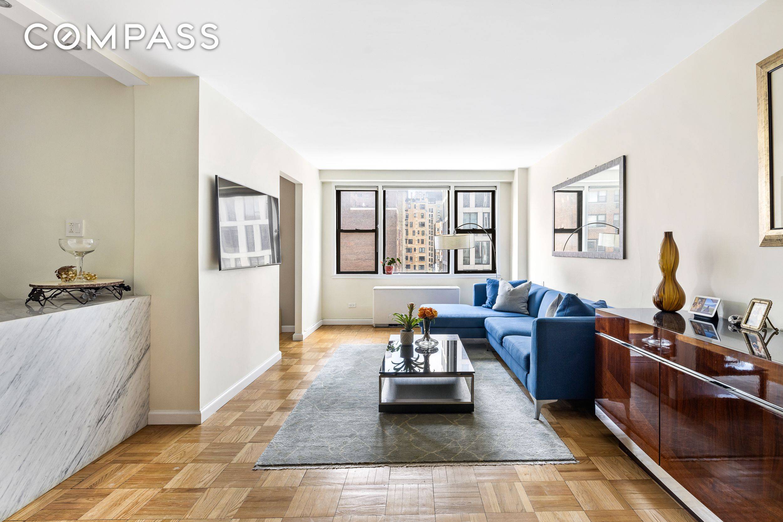 Welcome to Quaker Ridge. This bright and sunny two bedroom unit is generous in space and convenience.