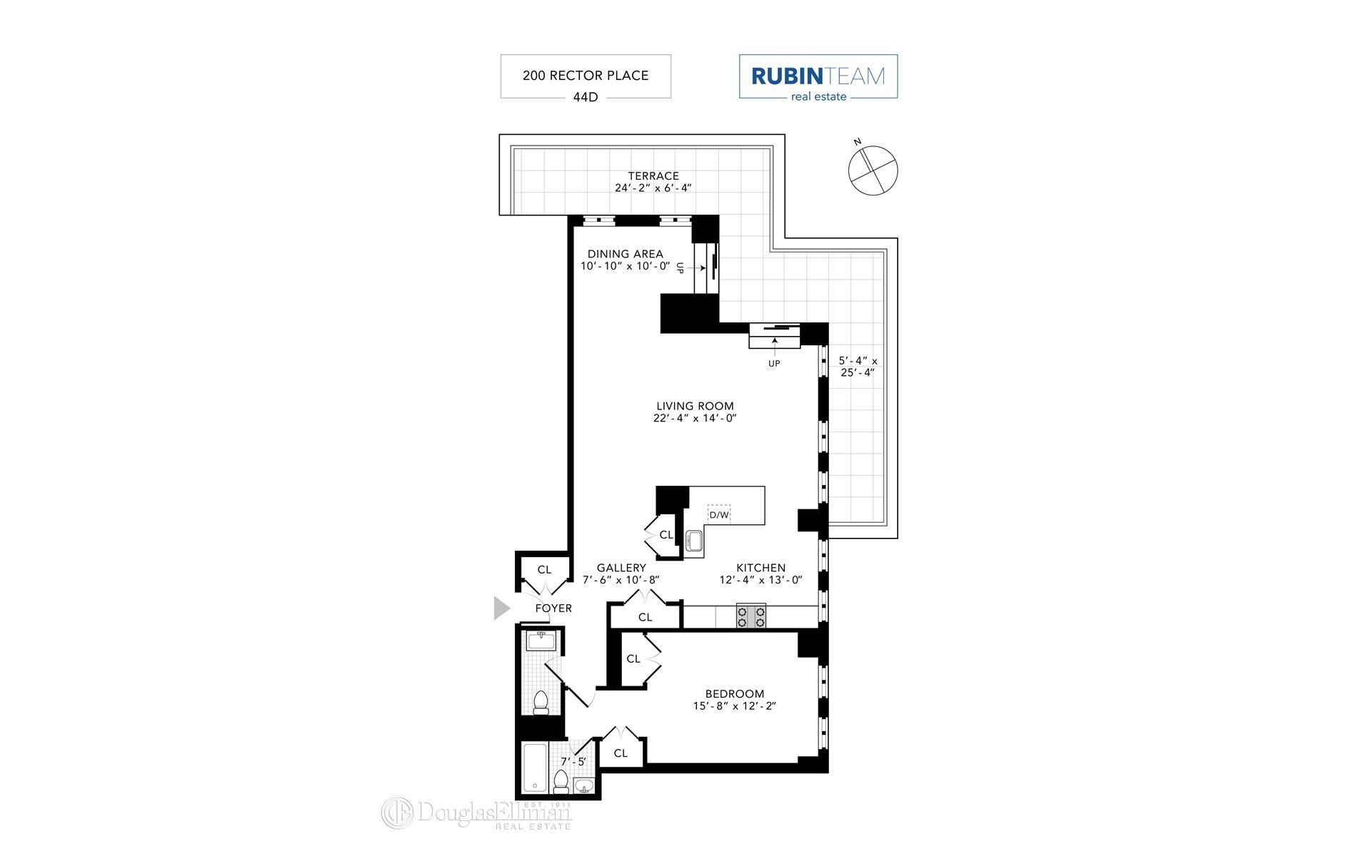 Welcome home to this extraordinary, gut renovated 44th floor convertible two bedroom, one and a half bath home with exquisite 500sf wraparound terrace, all day sunshine, and sparkling city amp ...