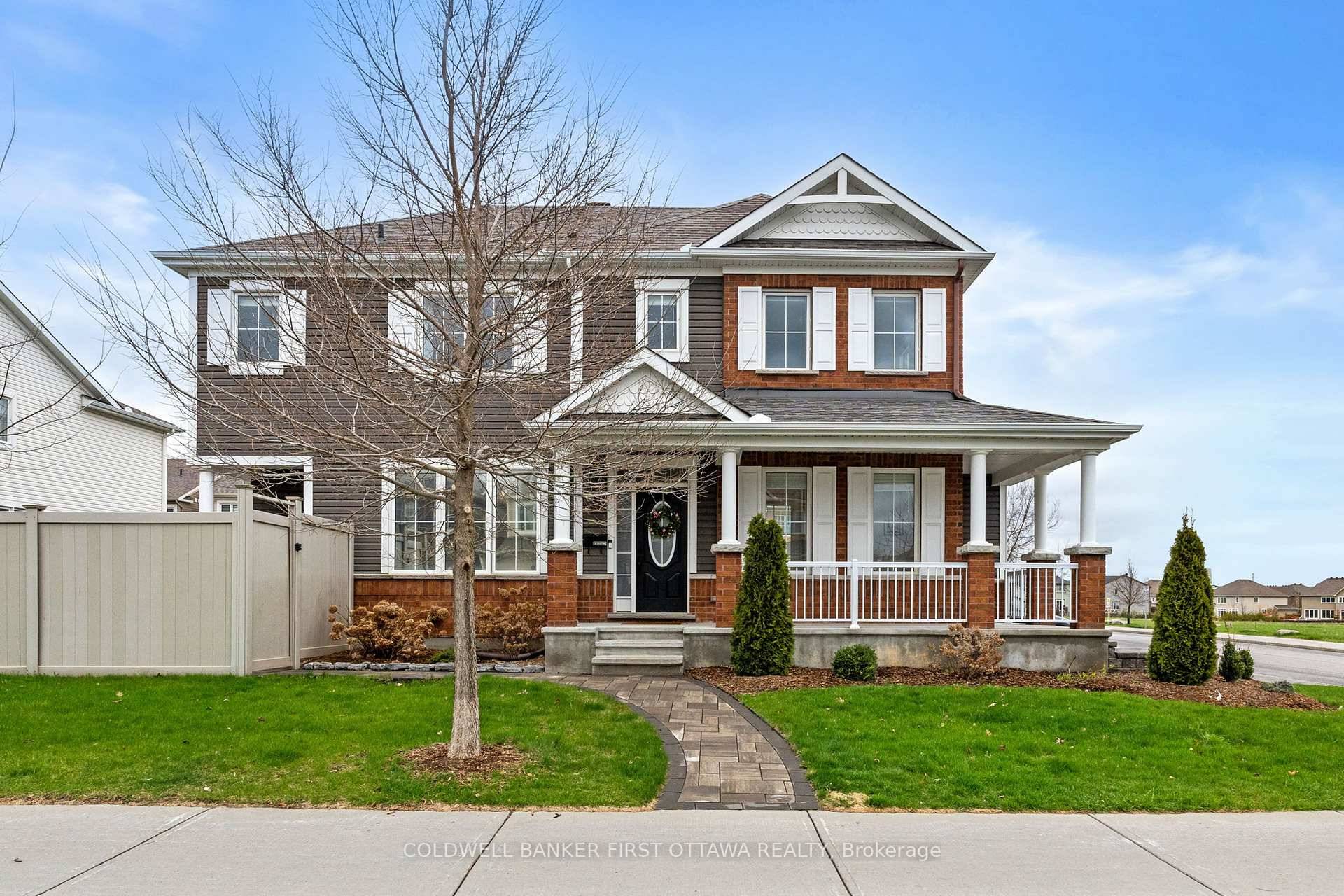 Nestled on a coveted corner lot, this exquisitely upgraded residence boasts exceptional curb appeal, featuring a double car garage and a charming wrap around porch lined with beautiful landscaping.