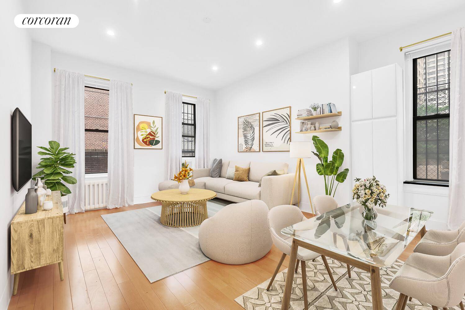 Brand new on the market, renovated and with the most ideal layout that allows for a king size bed in the bedroom and a desk.