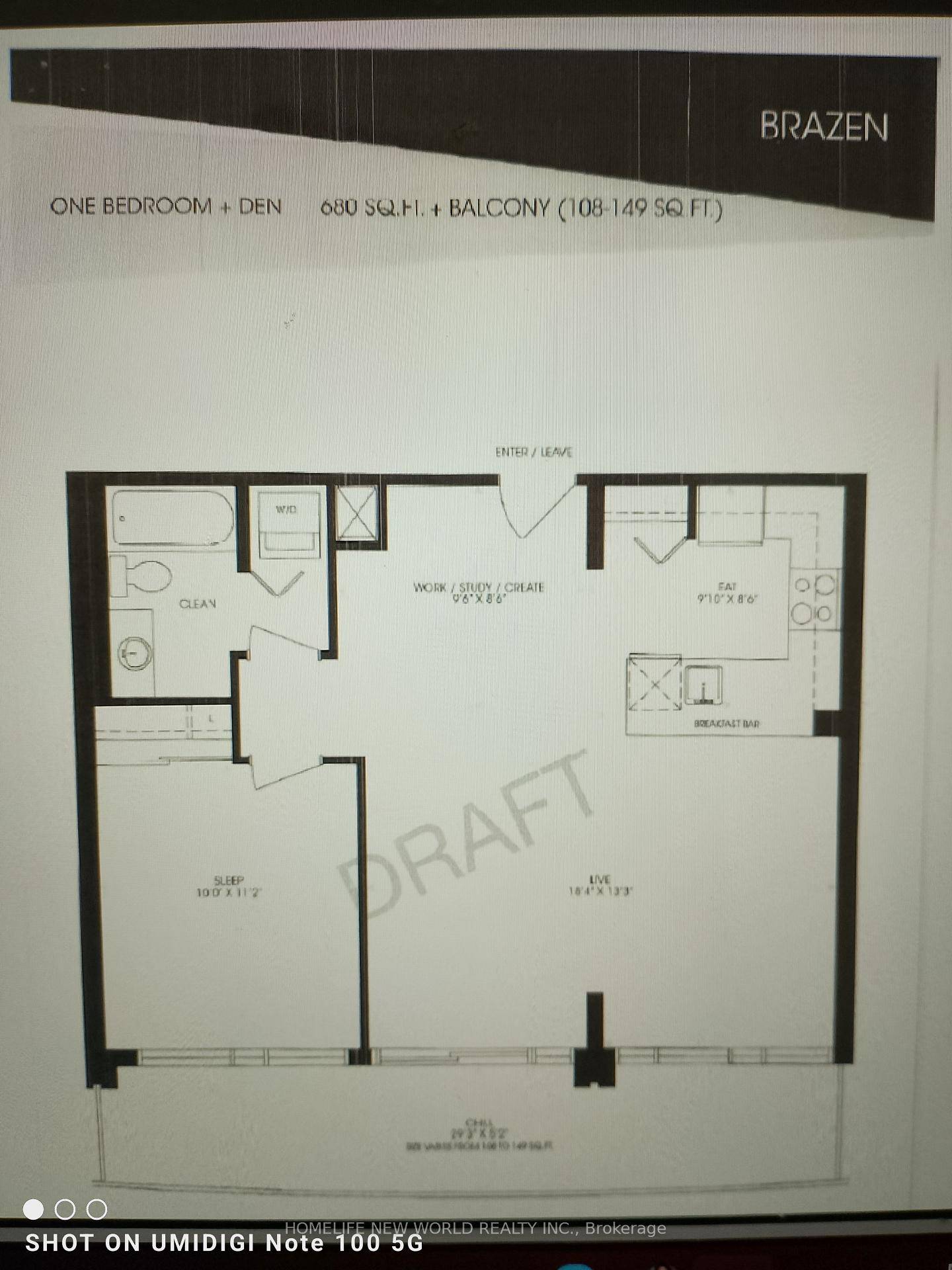 Spacious 1 Bedroom Den With 680 Sqft 108 Sqft Balcony In Trendy Liberty Village.