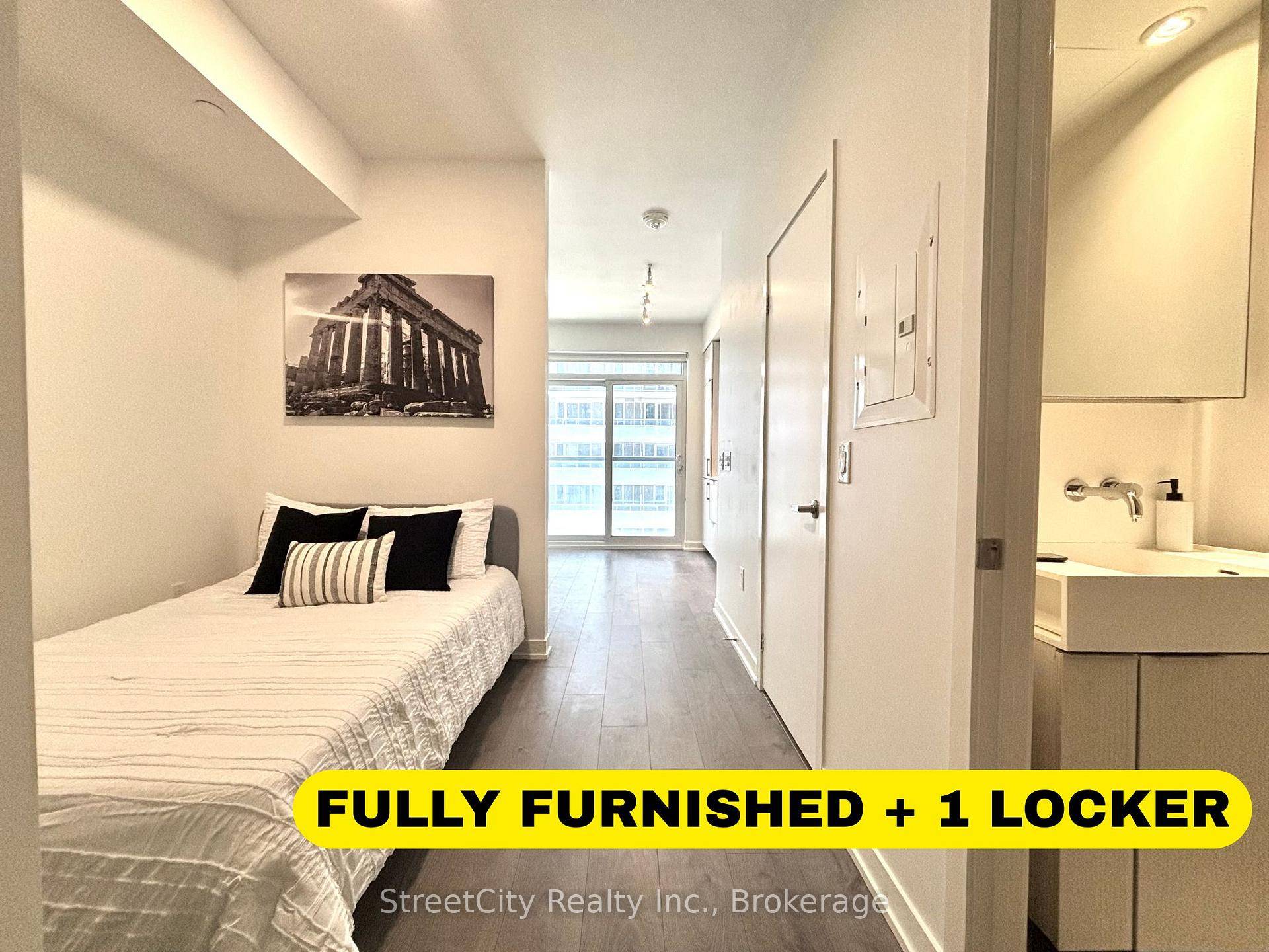 FULLY FURNISHED 1 LOCKER EASY MOVE IN IMMEDIATELY LOW MAINTENANCE LIVING !