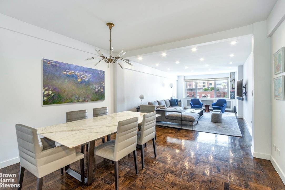 9BC is an impeccably renovated four bedroom, two bathroom corner apartment with dual exposures, south and west.