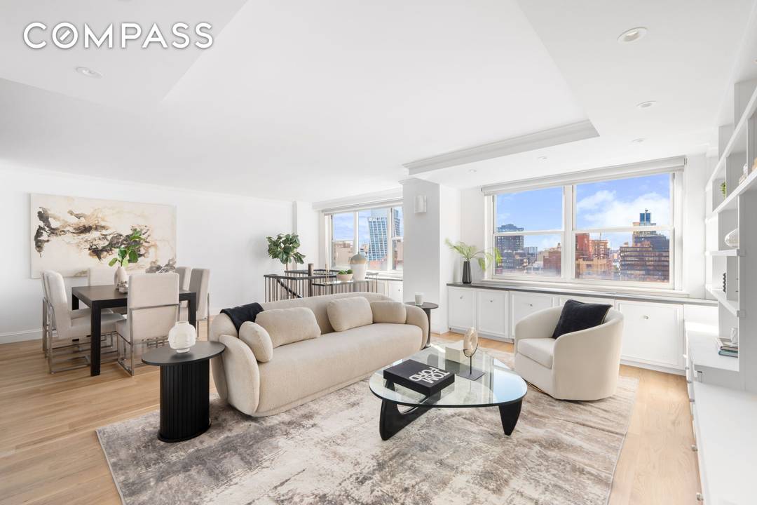 A beautifully refreshed Chelsea duplex offering approximately 1, 600 square feet, oversized western facing windows, and exceptional flexibility to live as an elegant one bedroom home or a true two ...