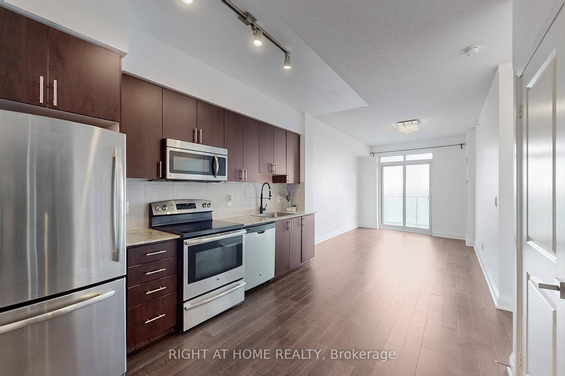 Show Stopper ! Bright And Spacious 1 1 Condo With An Open Concept Layout And Walk Out To A Private Balcony.