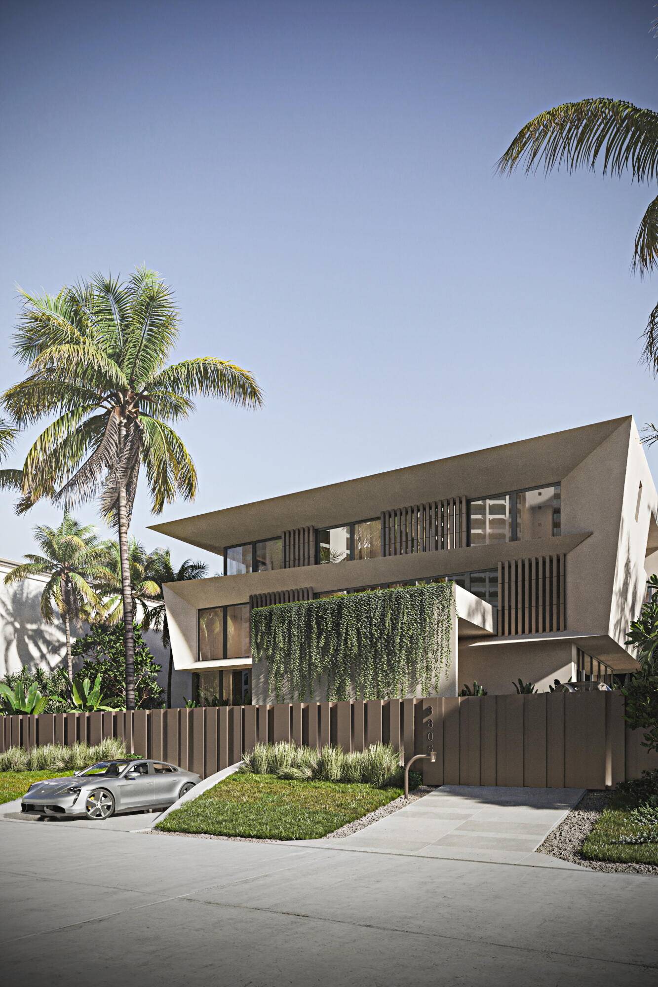 Experience unparalleled opulence in this new construction, oceanfront residence expertly crafted by Yodezeen Architectural and Design Studio in collaboration with J.