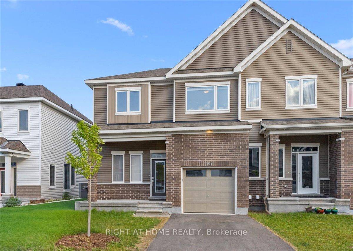 Your search ends HERE ! 408 Epoch is a modern, oversized, end unit townhome in the heart of The Ridge, one of Barrhaven's most sought after family friendly communities.