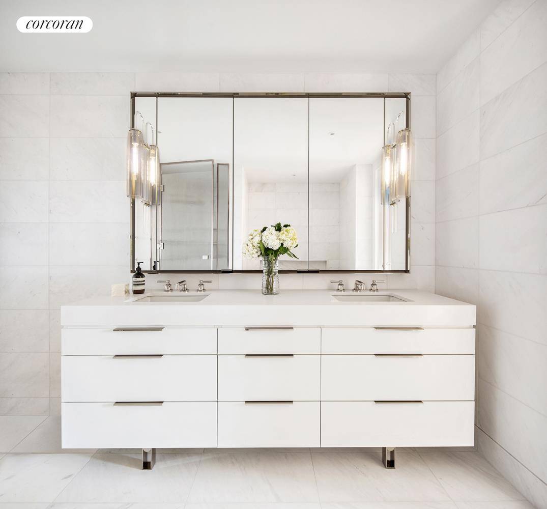 Spacious light filled 3 bedroom with home office and proper entry foyer, featuring open city views and north and south exposures.