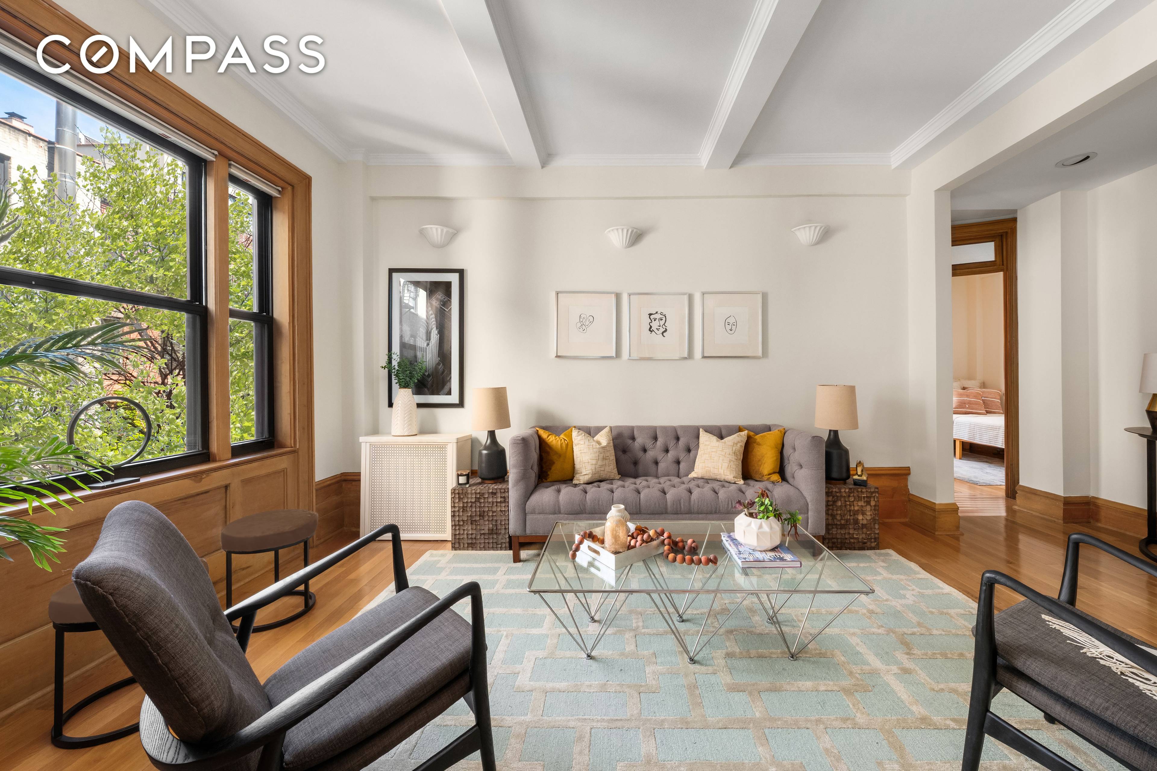 Situated on the fourth floor of a well maintained Upper West Side boutique co op, this tastefully renovated and beautifully preserved classic five residence is just moments from Central Park ...