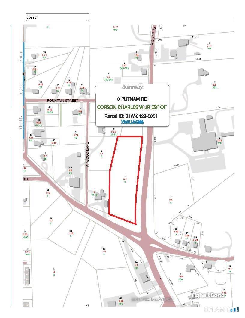 3. 2 corner lot located at the Wauregan four corners.