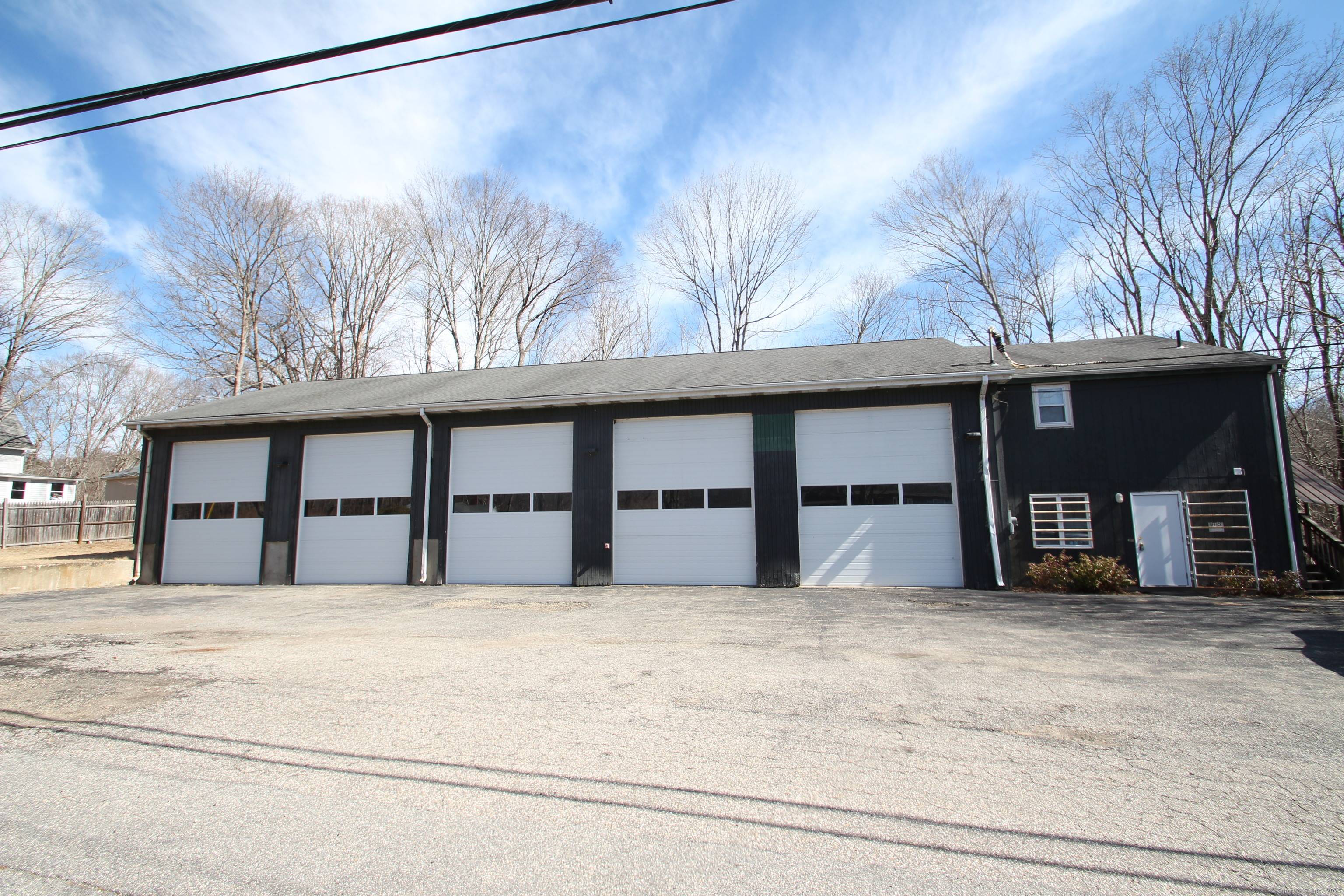 This large 5 bay garage with office is ready for immediate rental availability.