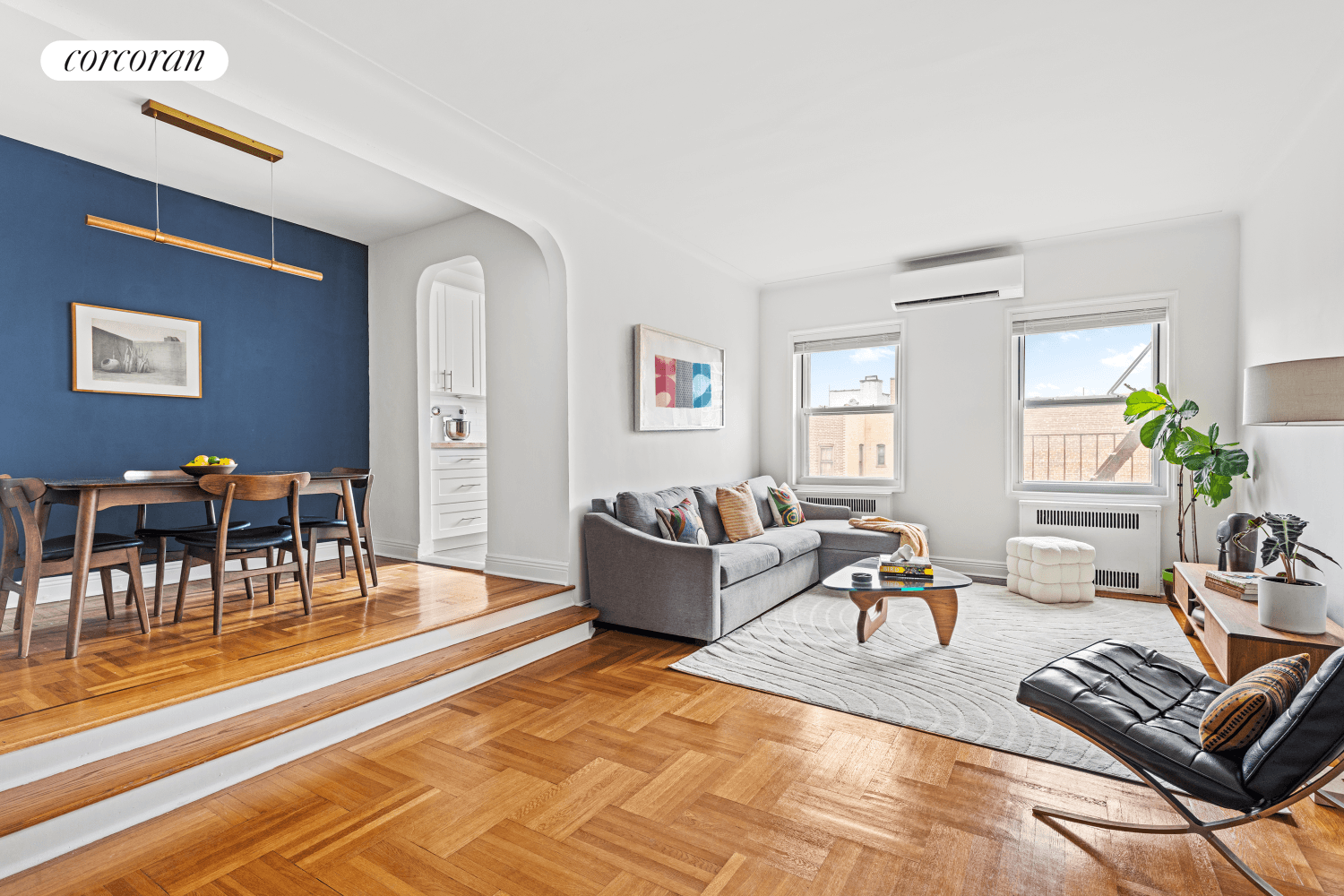 Perched on the sixth floor of a classic Art Deco elevator building, Residence 6F at 125 Ocean Avenue is a rare blend of intentional design, volume, and light a soulfully ...