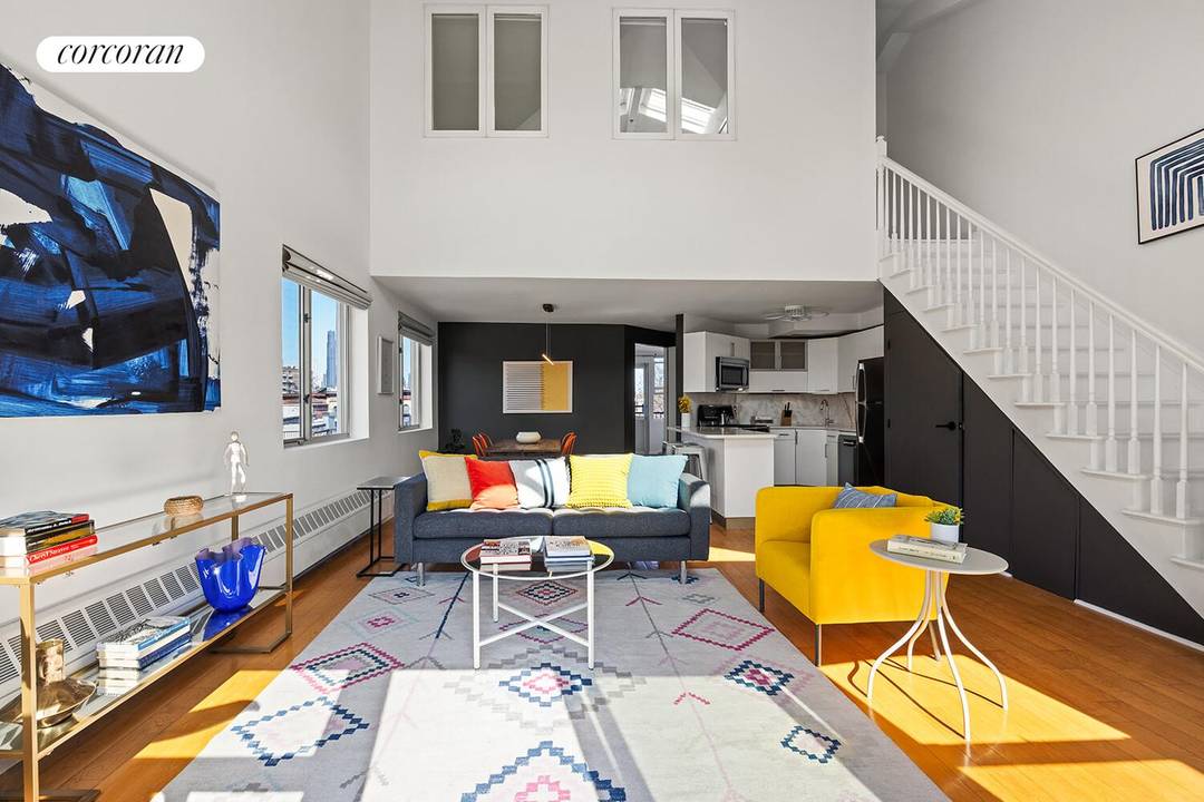 267 8th Street, 4L is a stunning, light strewn, loft like 2 bed currently being used as a 3 bed, 2 bath Condo with soaring ceilings and a spacious terrace ...