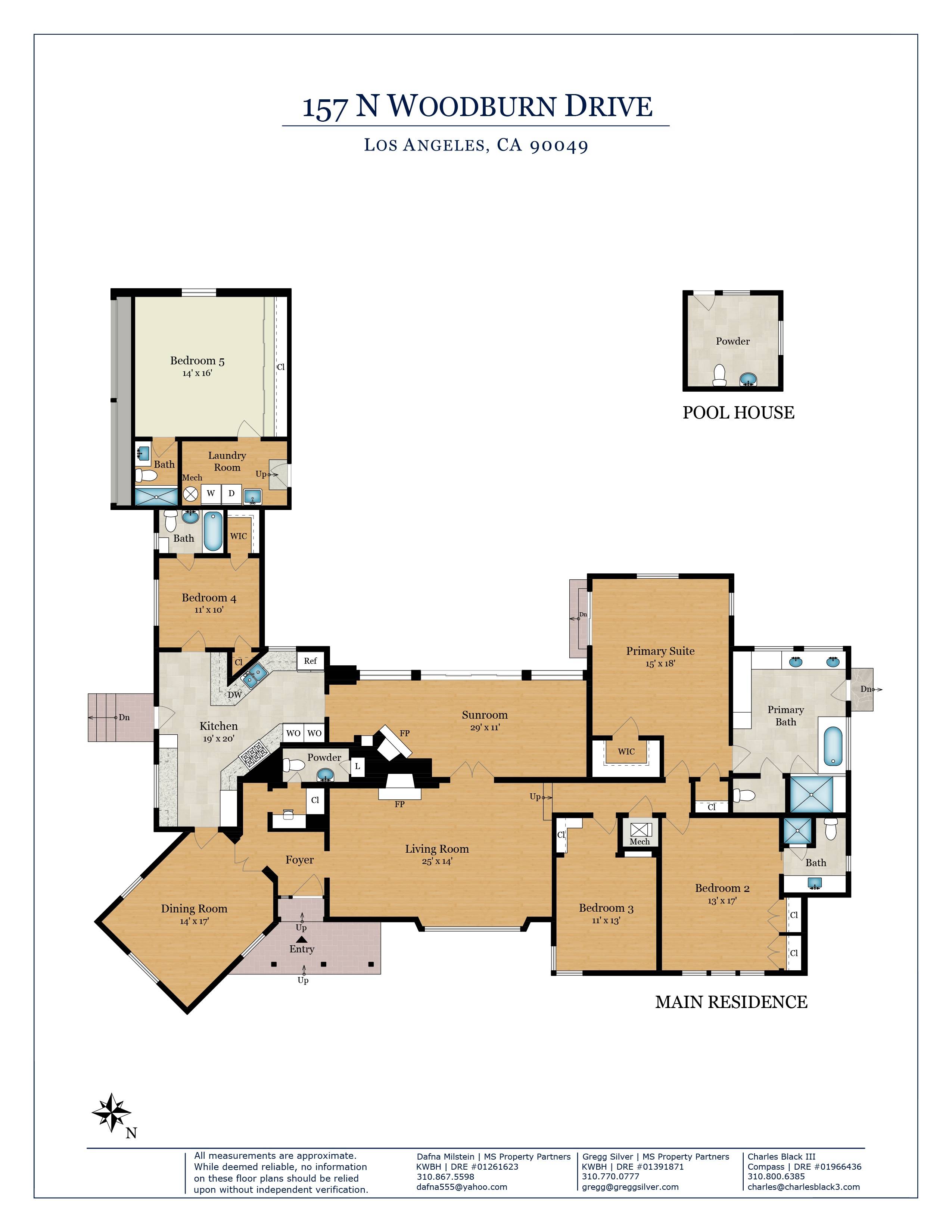 157  N Woodburn Dr 5.0 Brentwood LA