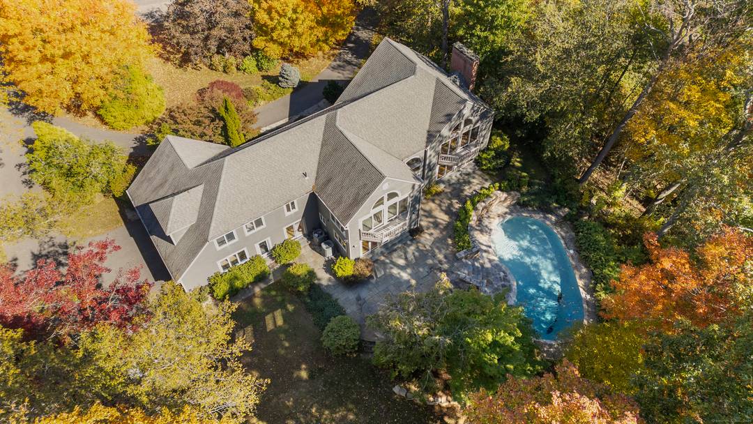 This spectacular waterfront home sits on 2.