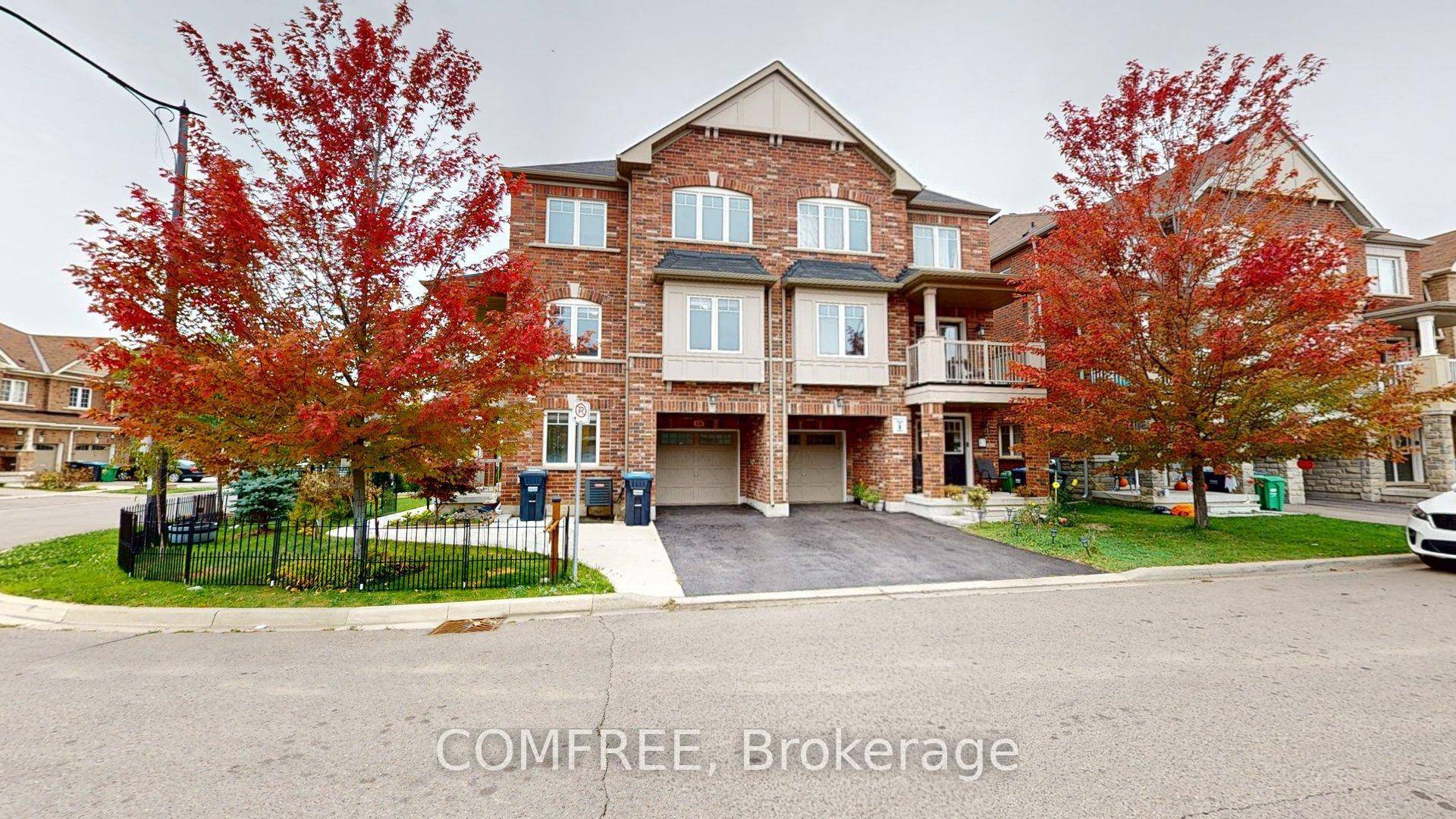 Three storey freehold corner townhome built by Empire Homes offering four bedrooms and four bathrooms.