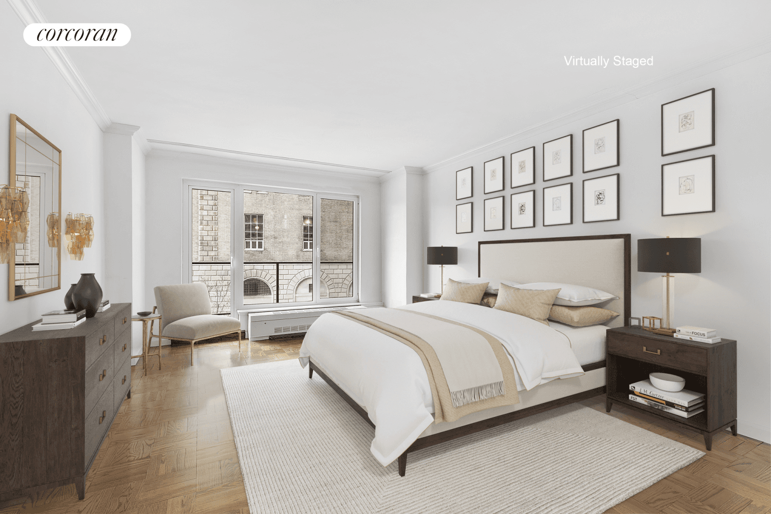 Oversized 1, 260 SF One bedroom can be easily used as a two bedroom.