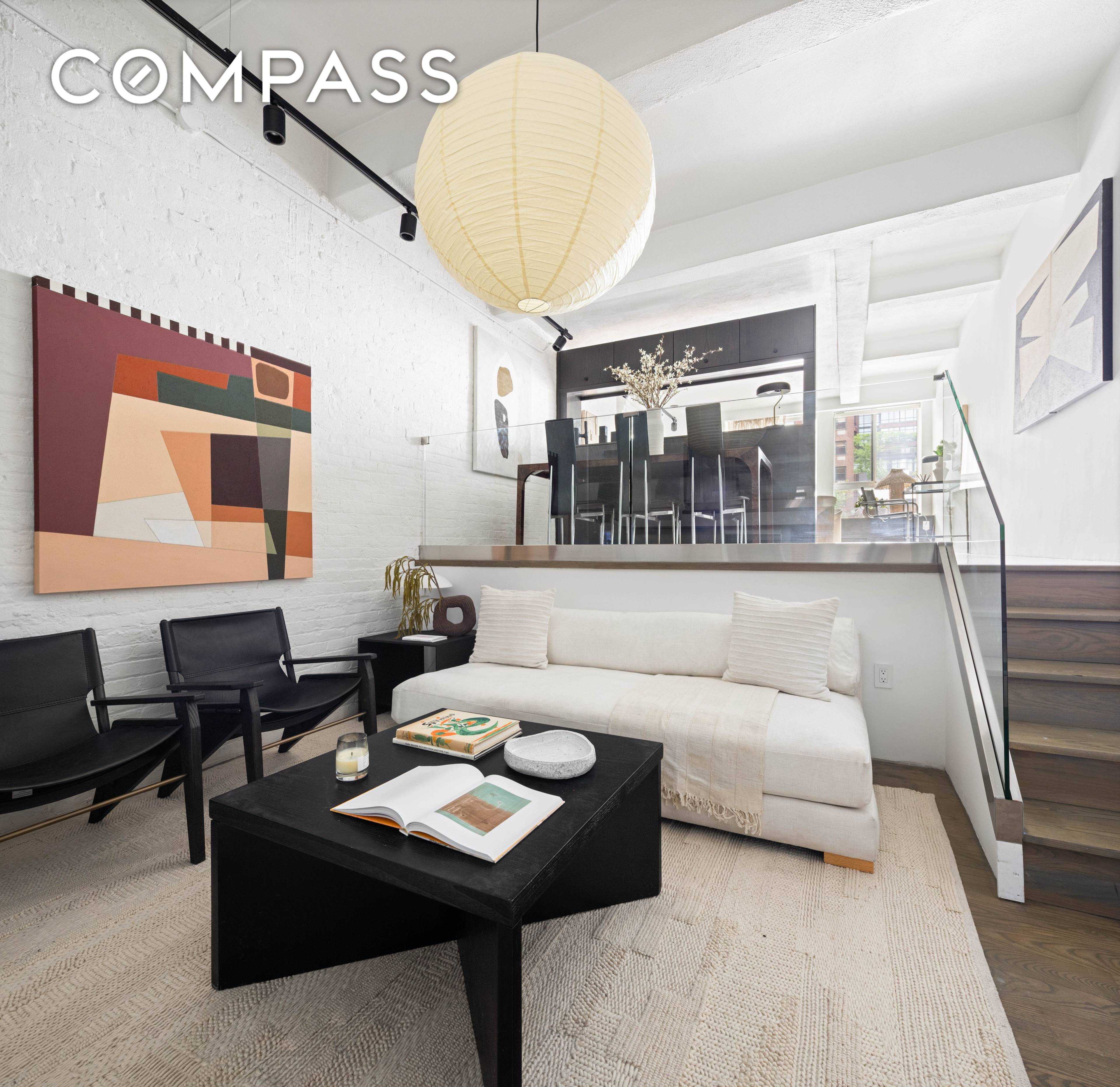 Come home to a one of a kind, fully renovated multi level loft on a prime West Village block steps away from the Hudson River Park and Meatpacking District.