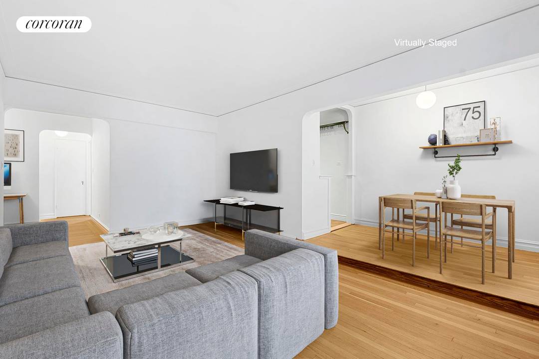 This beautiful and renovated one bdrm apt has about 800 sq feet of usable space.