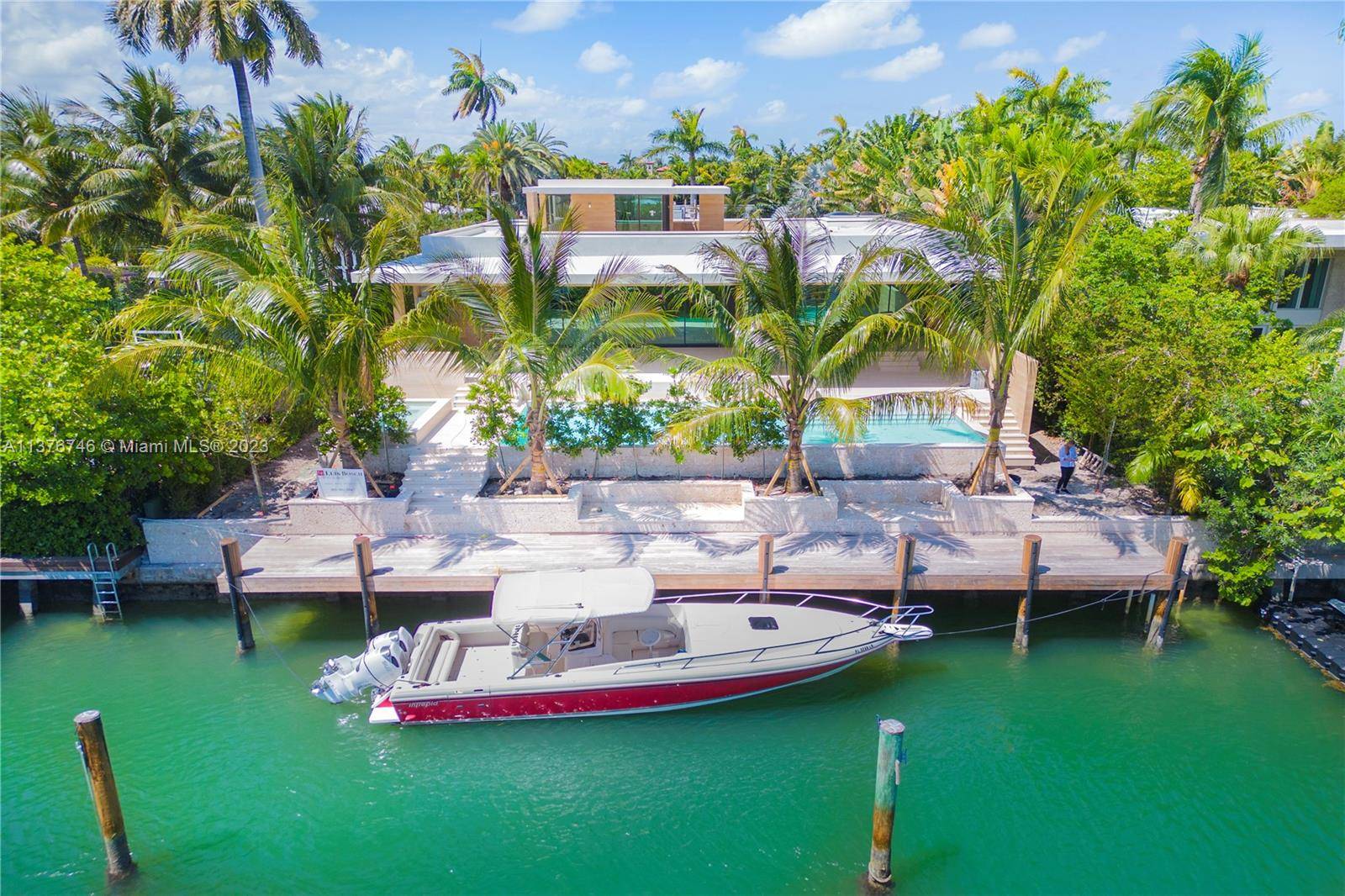 Located on a prestigious, gated Sunset Islands III.