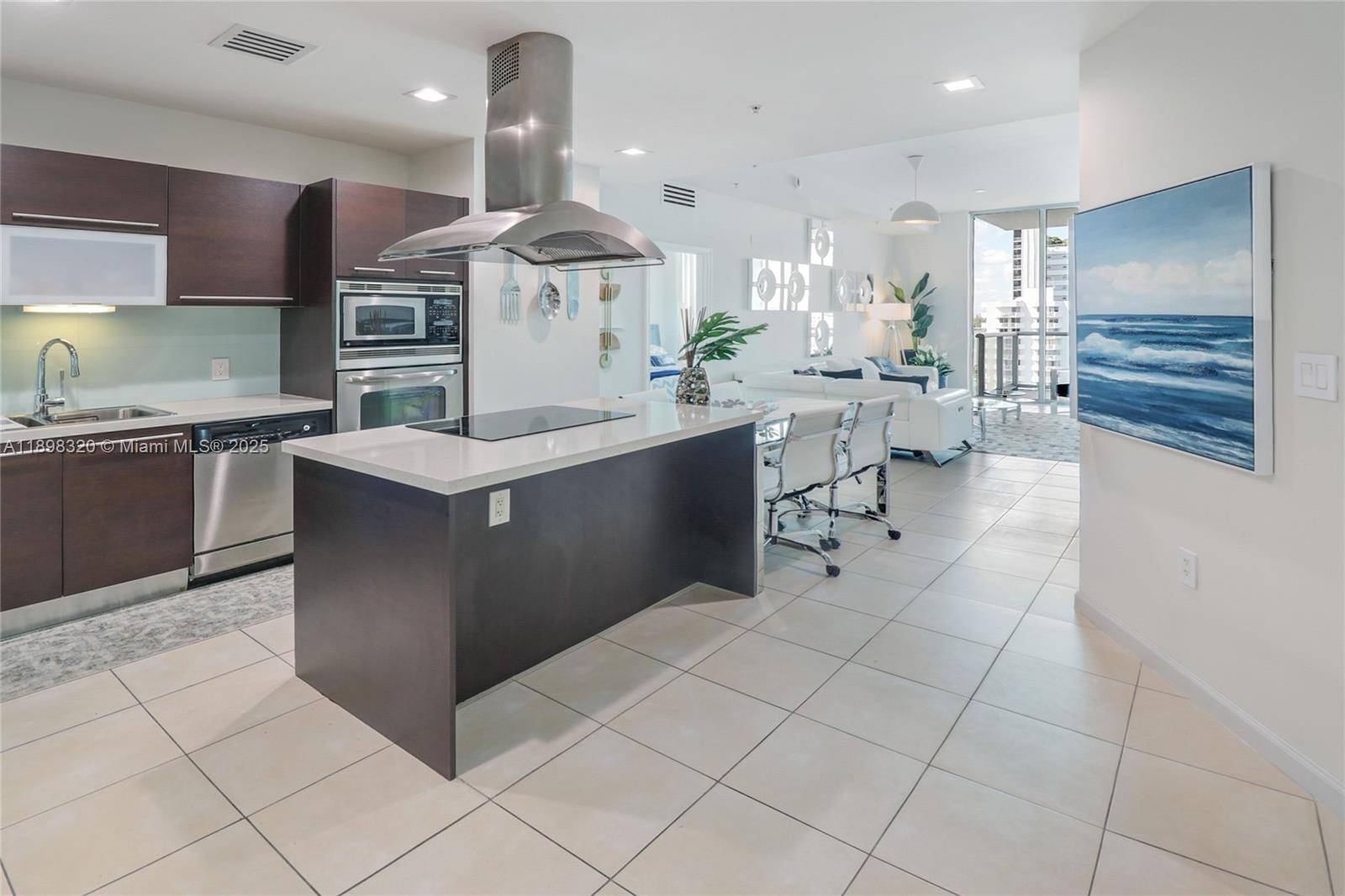 Elegant 2BD 2BA at 7928 East Dr with beautiful city bay views of Miami Beach, Downtown Miami Shores.