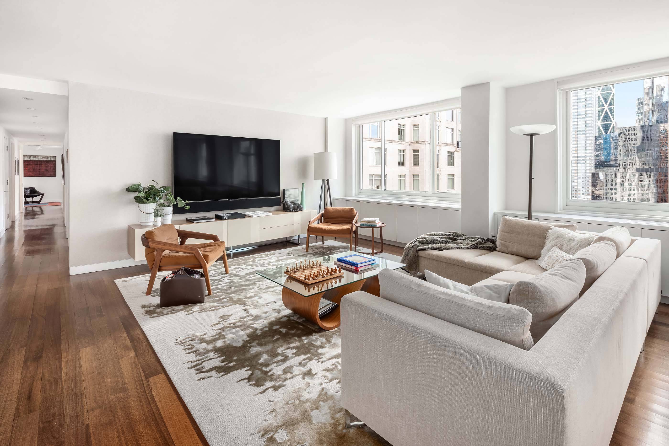 Perched 28 floors up, less than a block from Central Park, this sensational Upper West Side home offers breathtaking views in every direction of Manhattan s greatest landmarks Central Park, ...