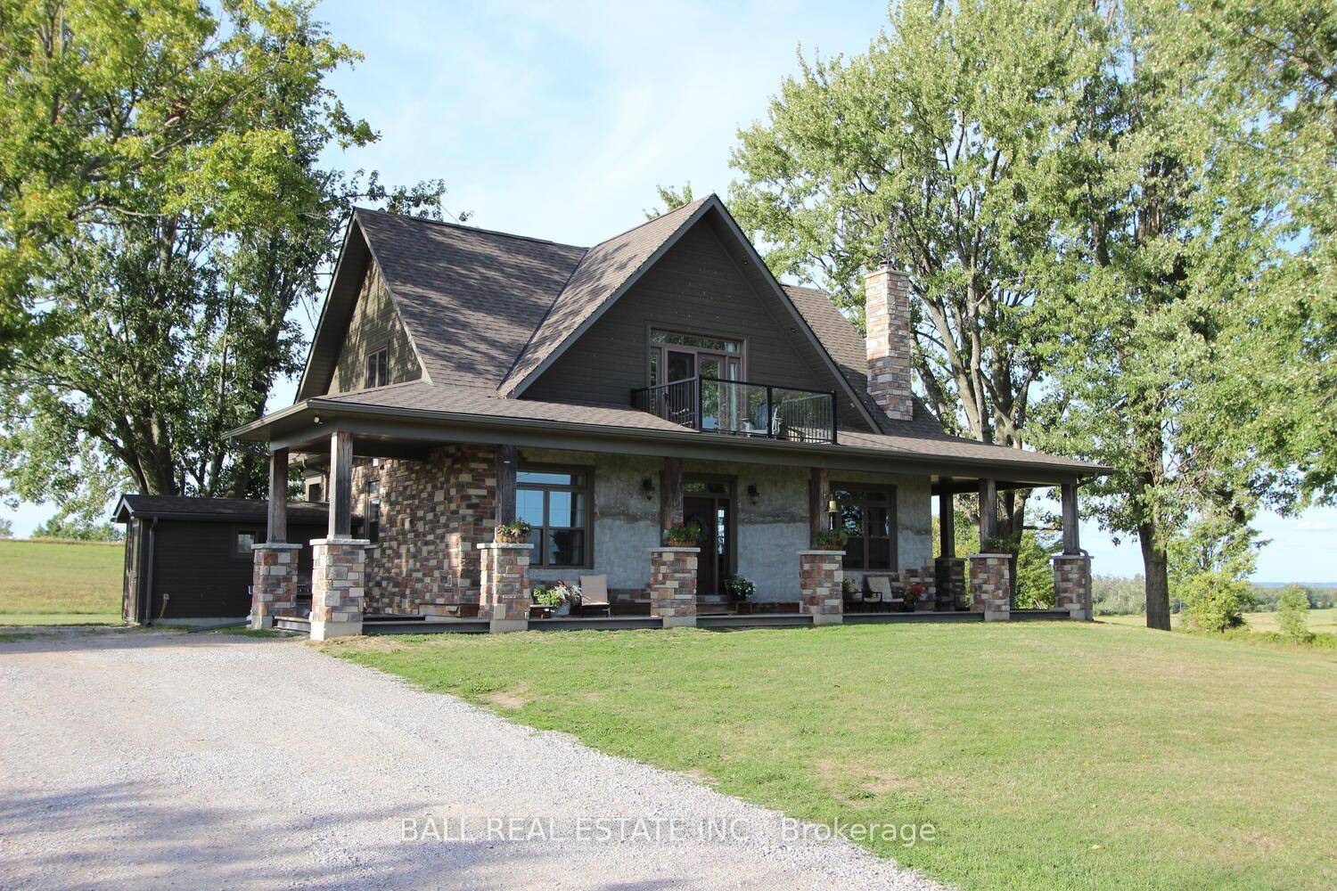 Situated perfectly on the site of the original homestead is an incredible one and 3 4 story 2016 built home complete with wrap around covered deck.