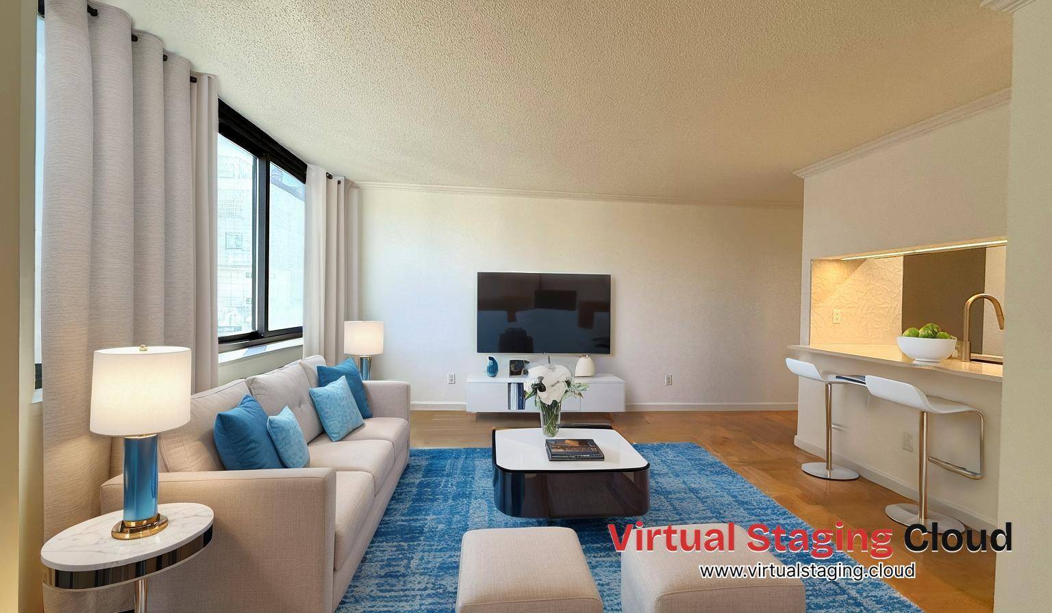 New RENOVATION with 93, 000 worth of modern kitchen with stainless steel appliances ie dishwasher, trendy 2 full bathrooms, walk in closet and hardwood floors.