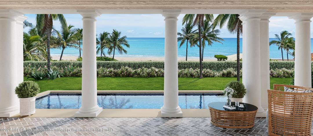 Nestled on a rare over half acre oceanfront lot, this exceptional new construction home sits along one of the most desirable stretches of Palm Beach Island's prestigious North End.