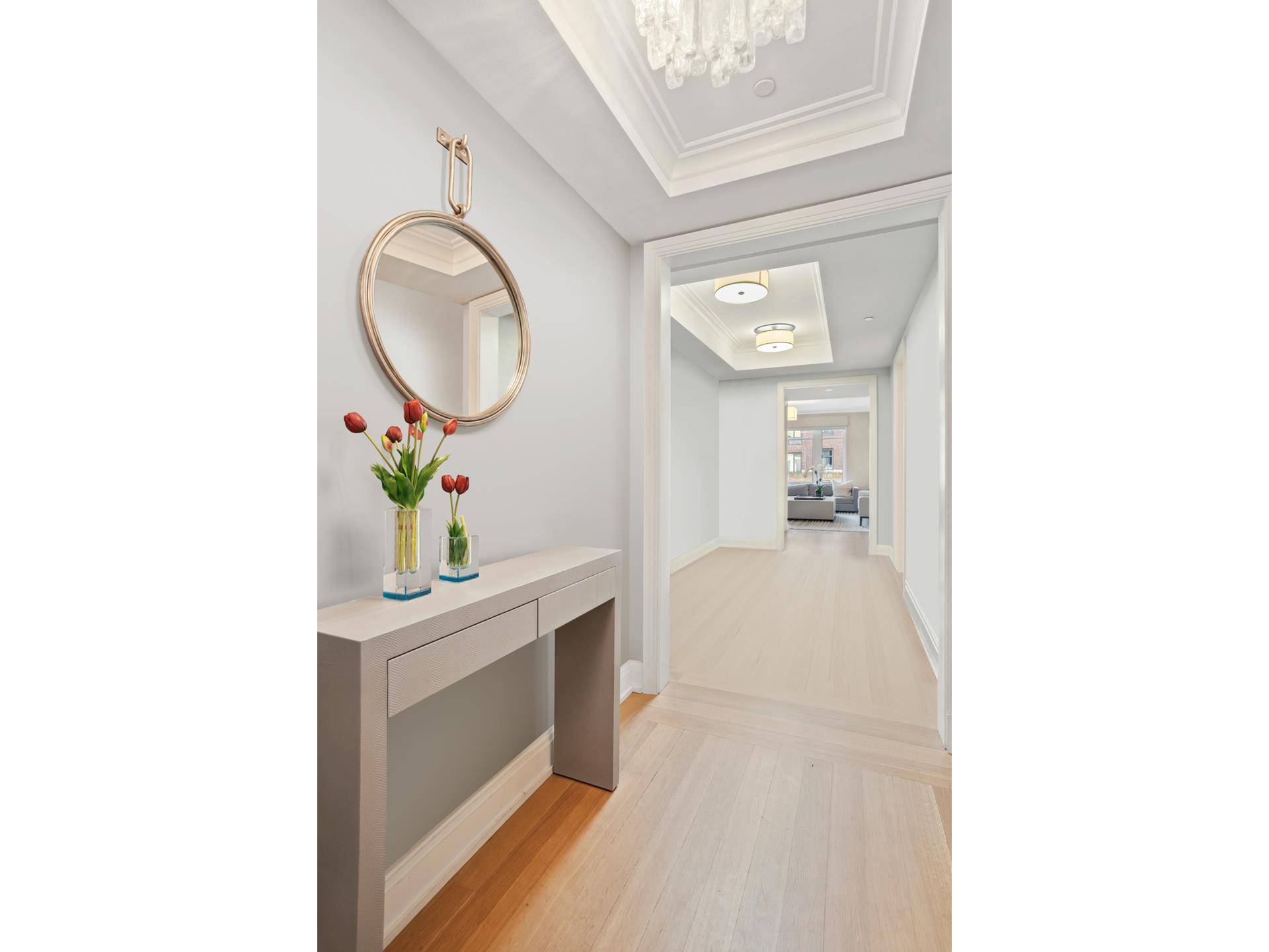 Sun flooded triple mint, 2664 SF residence situated on the 14th floor offering a gracious layout with 4 bedrooms each with ensuite bathrooms, living and dining room, eat in kitchen, ...