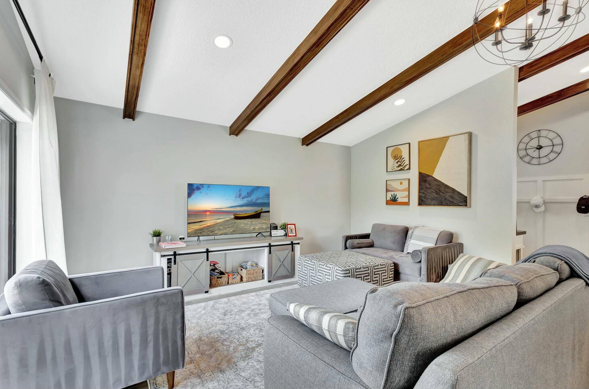 Beautifully renovated 3 bedroom, 2 bath home available for annual, seasonal, or off seasonal rental in prestigious PGA National.