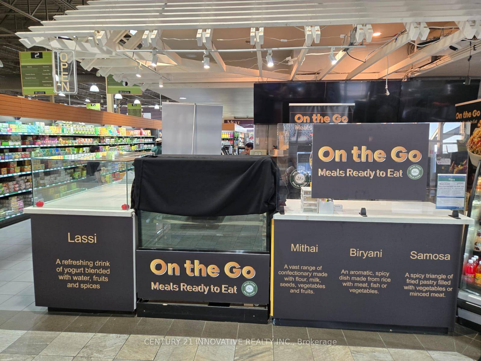 Excellent Opportunity to Own a food takeout Business located inside one of the busiest and most popular Oceans supermarket just minutes from Square One Mall, Mississauga.