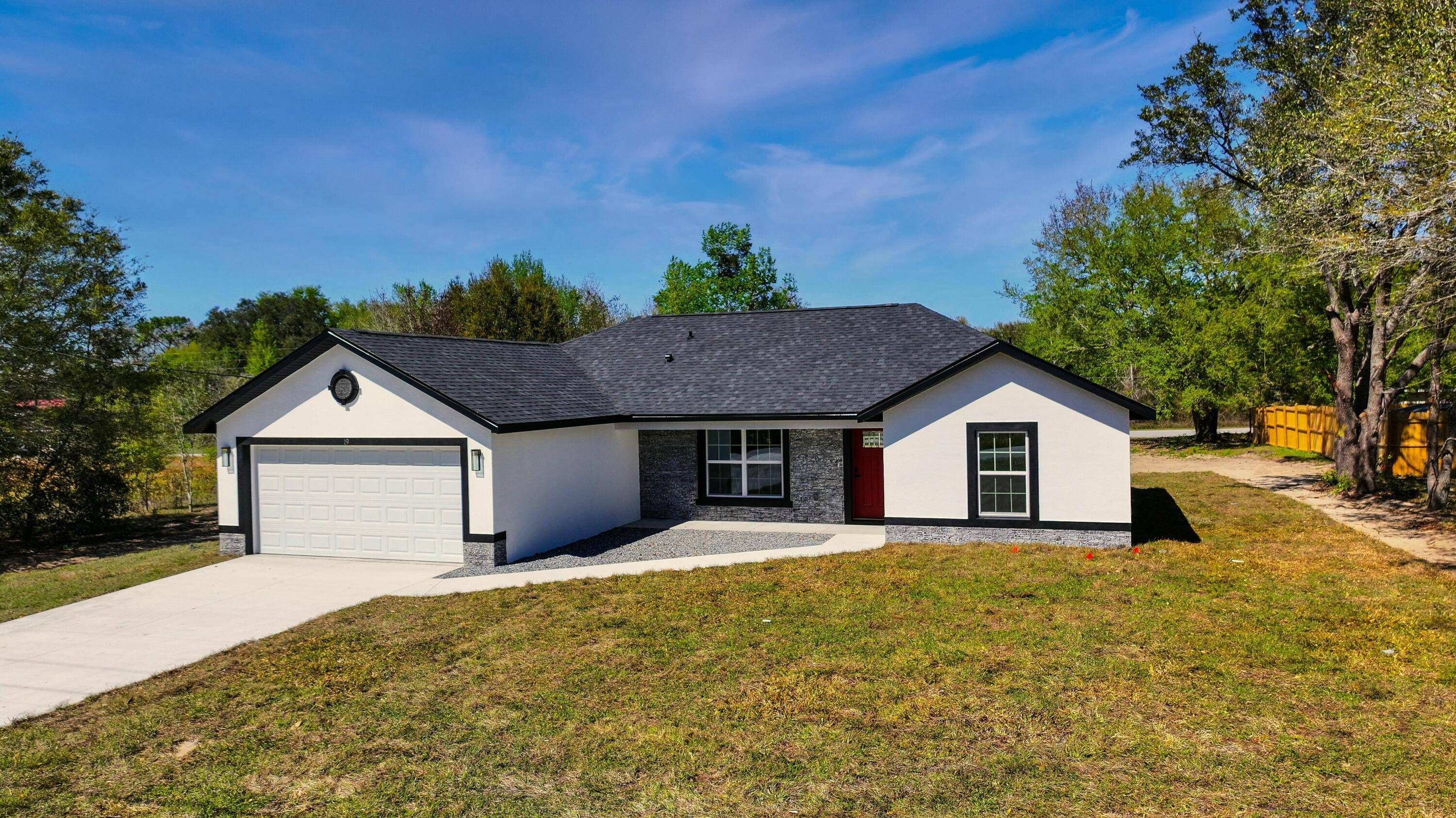 Beautiful brand new block construction home featuring 3 bedrooms, 2 bath, and a 2 car garage.