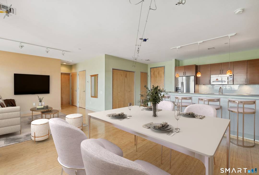 Modern Downtown SoNo Condo located on the L.