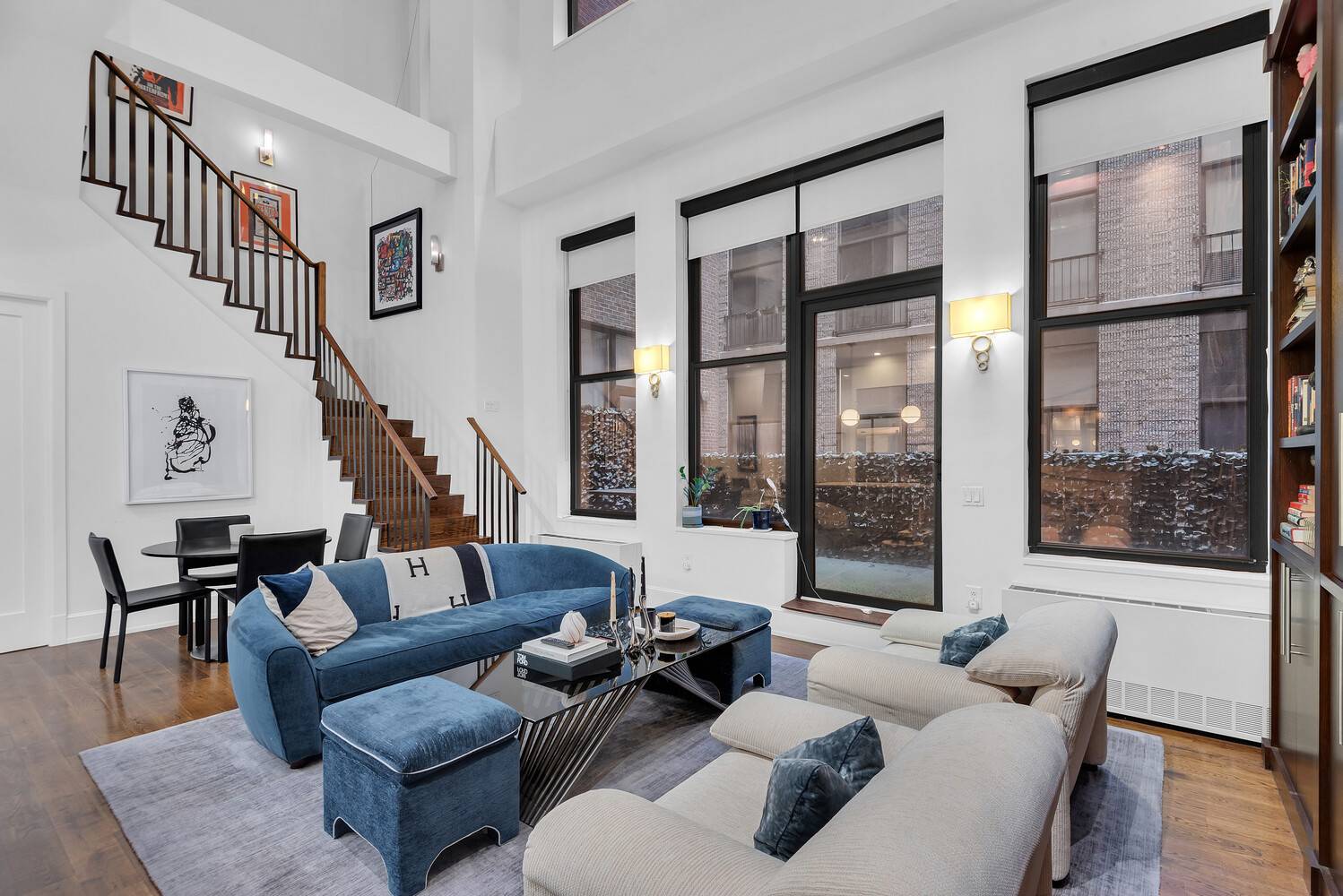 A rare and dramatic duplex loft in one of Flatiron's most sought after full service condominiums.