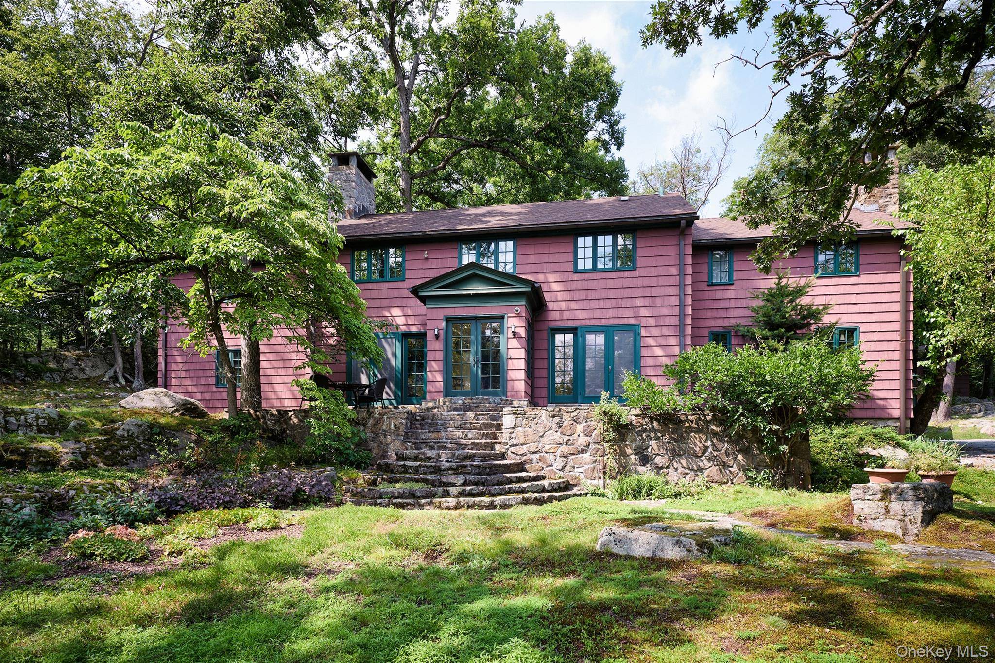 Traditional and very charming Brookwood is cedar sided, 4, 400 sq.