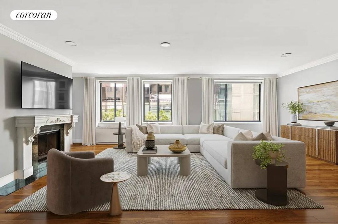 Welcome to Residence 4ACD at 167 Perry Street a thoughtfully combined two bedroom home in the heart of the West Village, overlooking the charming Perry Street.