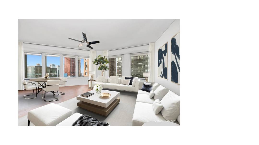 2 BEDROOMS 2. 5 BATHS on a high floor with open views Located in the famous Cityspire Condominium Building in Central Midtown Manhattan.