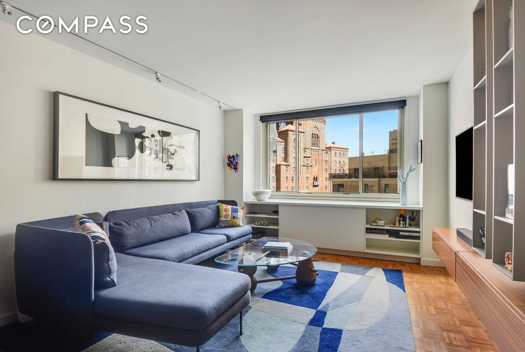 This rarely available one bedroom, one bath residence at 30 Lincoln Plaza 30 West 63rd St.