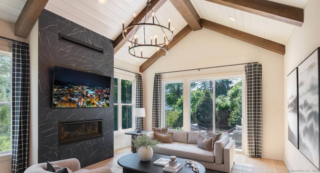 Soaring ceilings and graceful details define the Albrecht's thoughtful design.