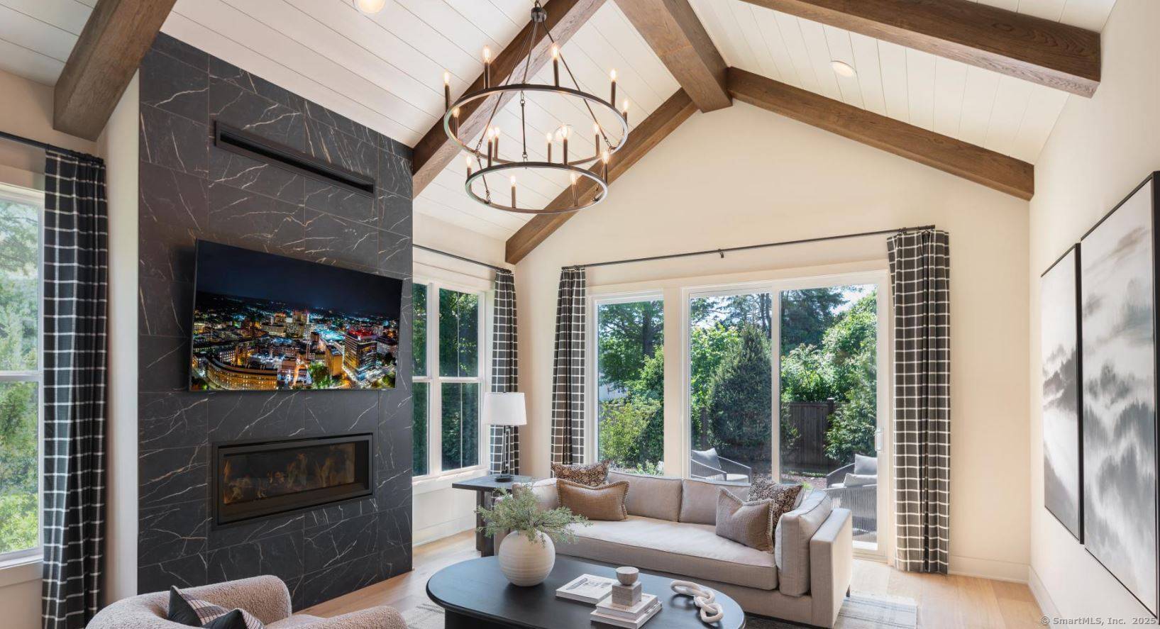 Soaring ceilings and graceful details define the Albrecht's thoughtful design.