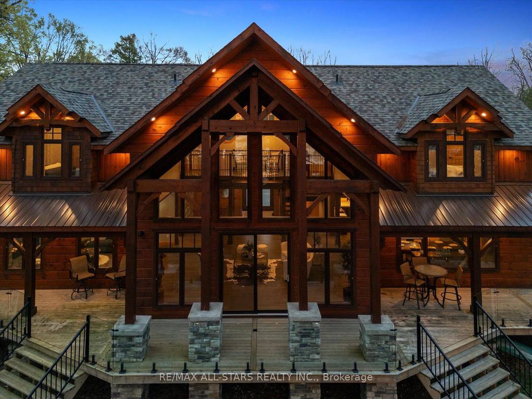Award Winning Confederation Luxury Log Home Masterpiece Living Magazine's 2022 Log Home Of The Year Custom Built In 2020 With 300Ft Of Direct Sandy Bottom Exclusive Waterfront Situated On A ...