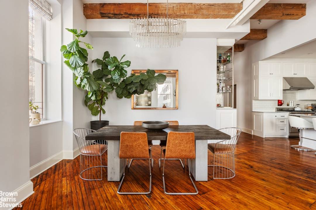 This three bedroom, two bathroom loft offers a rare blend of authentic industrial character and meticulously executed modern design in one of Williamsburg's premier addresses.