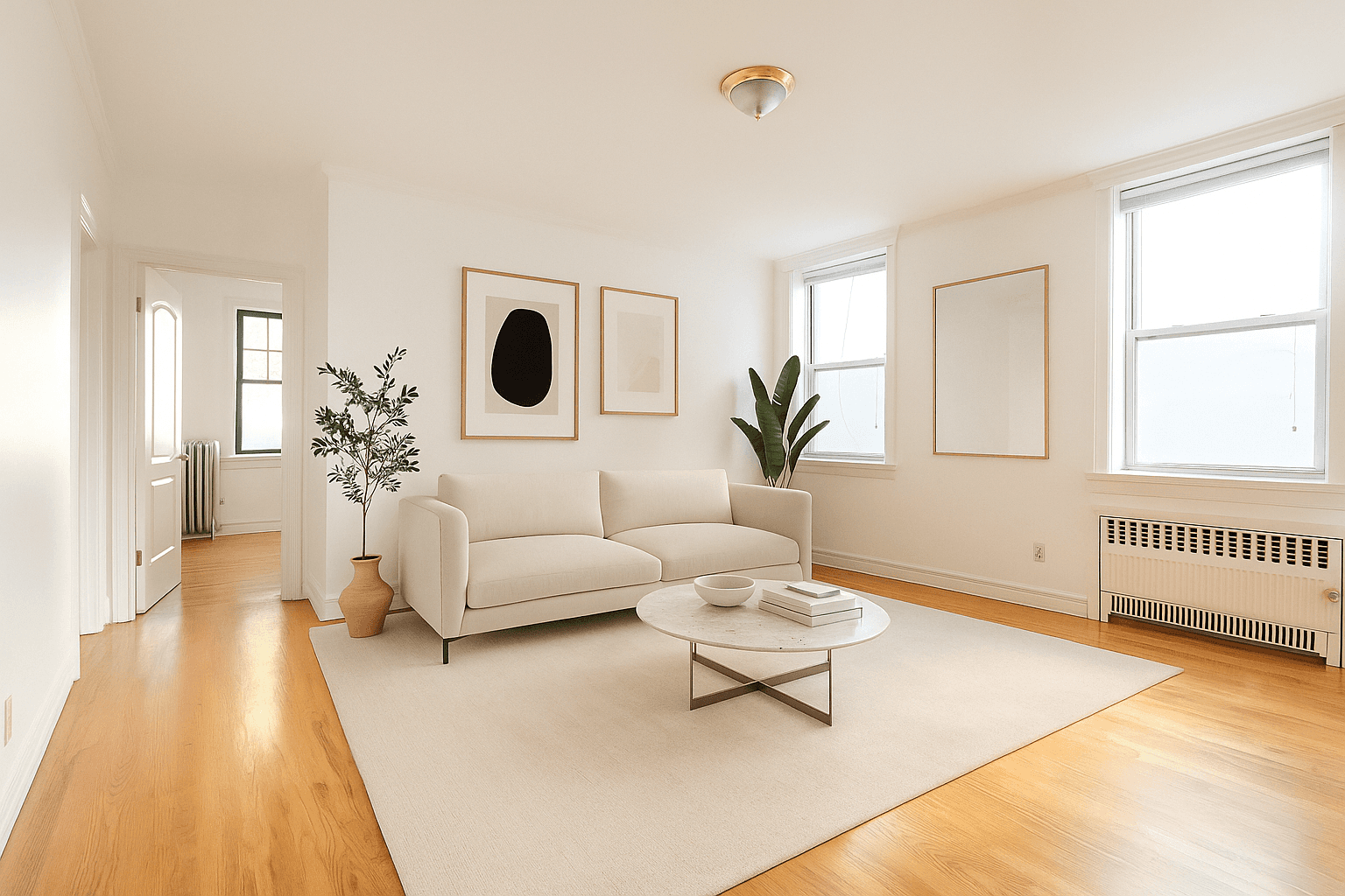 Our thoughts..... Welcome to a true three bedroom home in the heart of Greenpoint, where space, light, and modern comfort come together seamlessly.