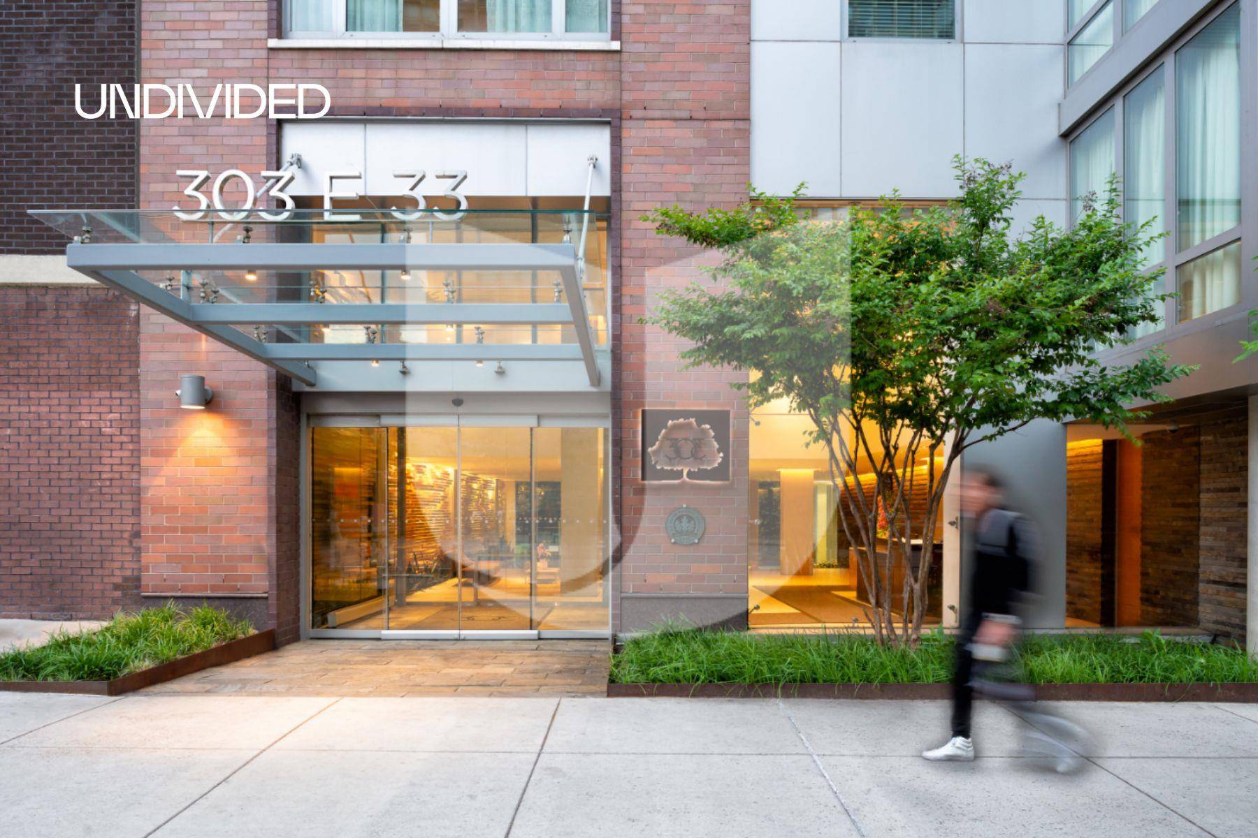 303 East 33rd residents gain exclusive access to amenities that include a 24 hour concierge, resident lounge, and an entertainment area.