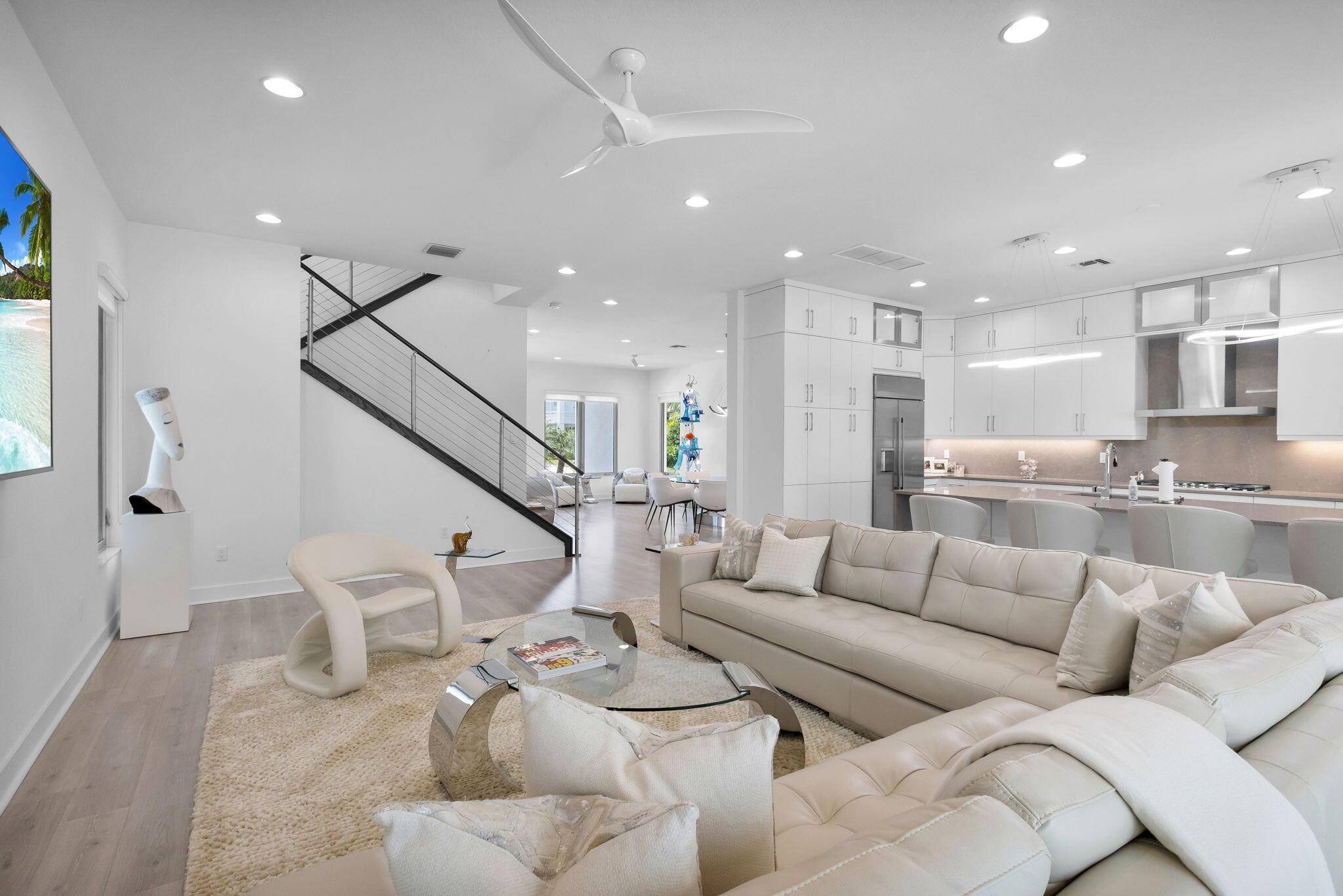 STUNNING home with open layout, flex space, private office and 3 car garage.