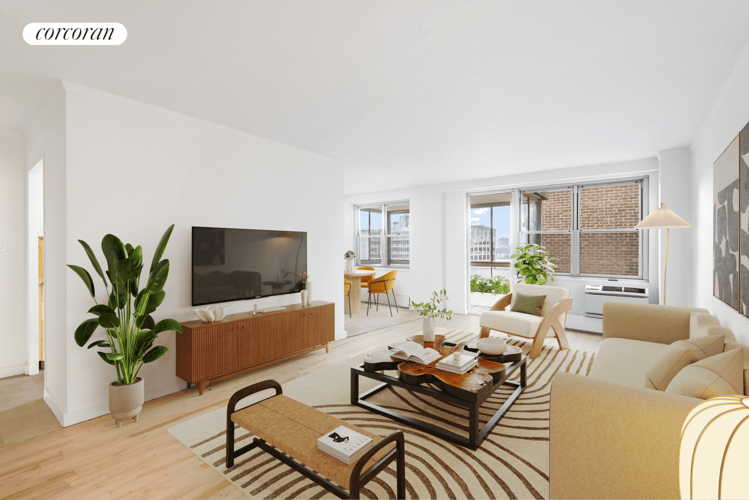 Welcome to 303 West 66th Street, Unit 19DE, your dream living space in the heart of bustling Lincoln Square.