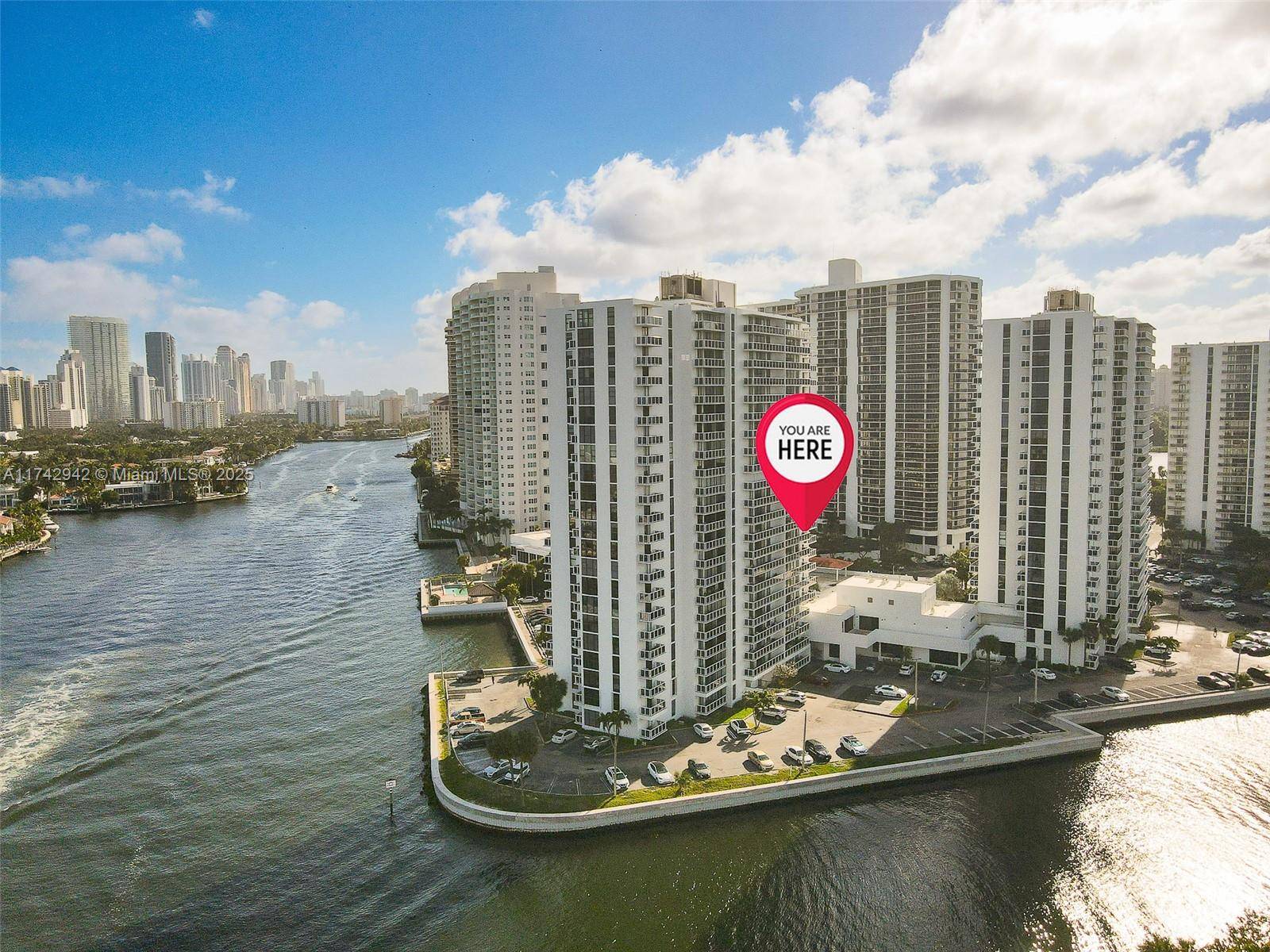 Beautiful split design condo over looking the Intracoastal right on the Turnberry Country Club and Soffer Trail.