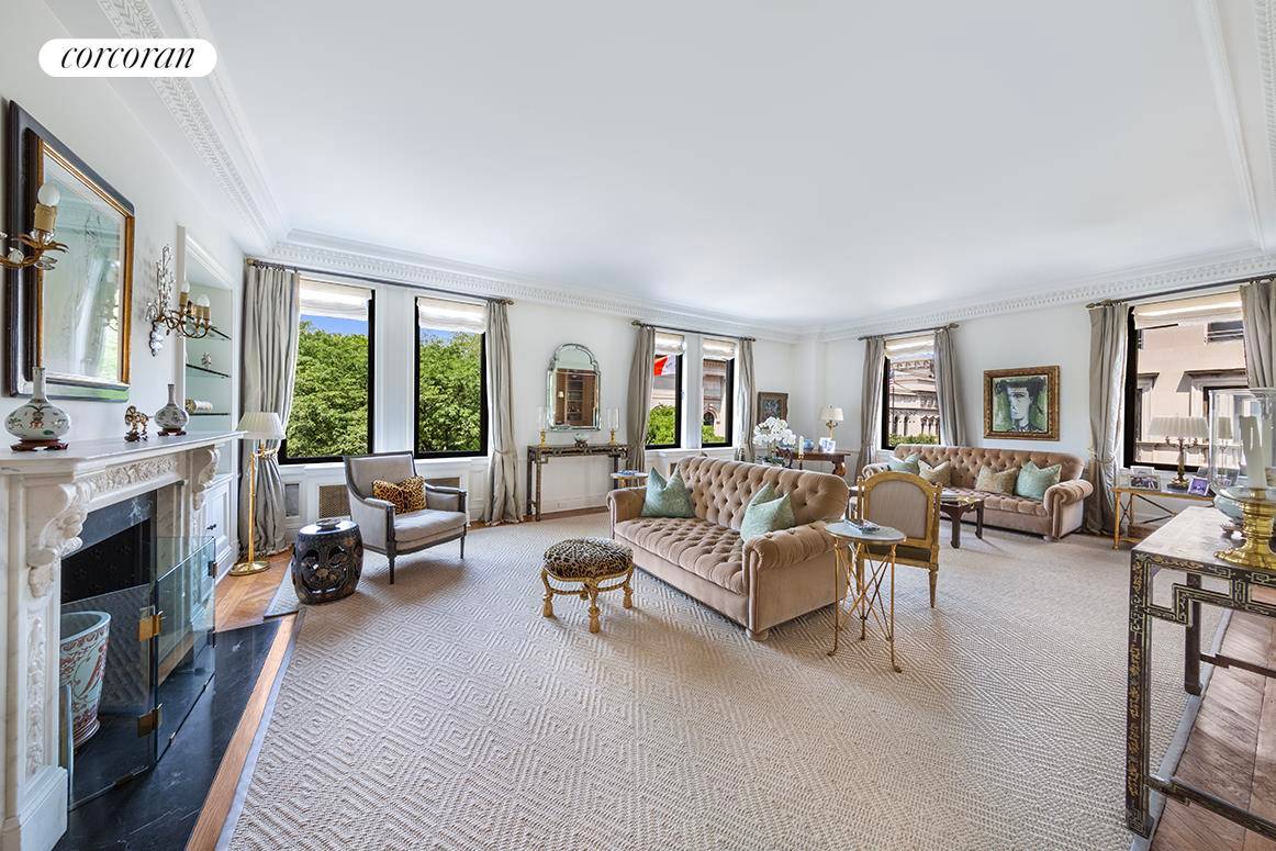 Elegant and rare full floor Pre war Condo overlooking Central Park.