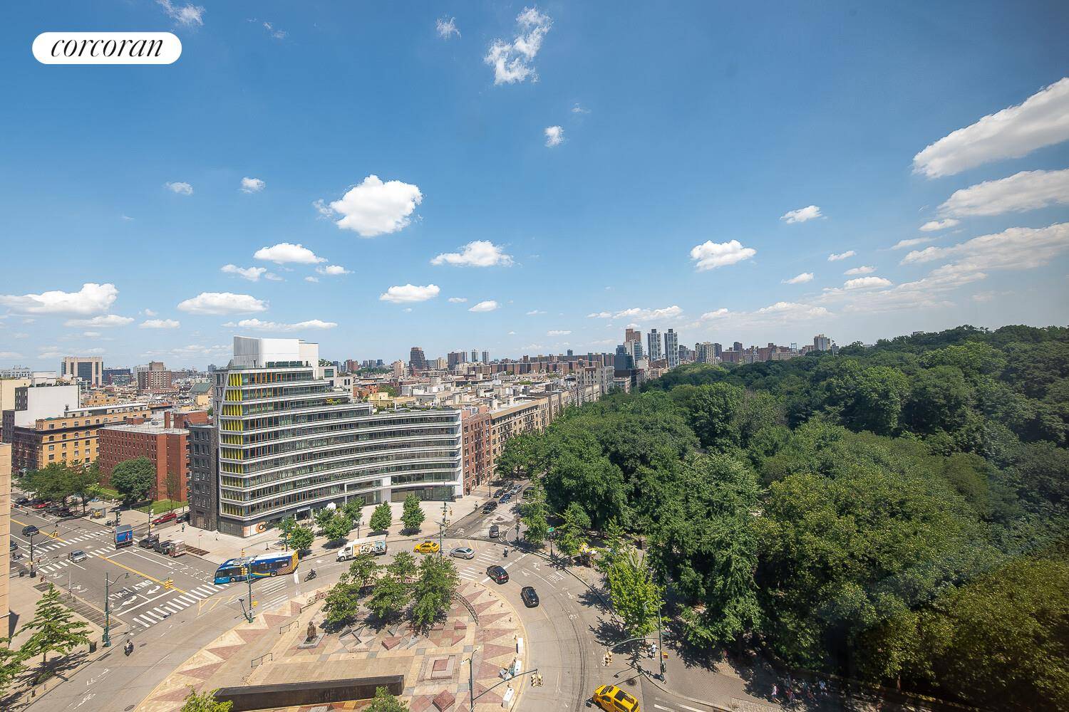 Perched above Central Park and Frederick Douglass Circle, this bright two bedroom apartment has gleaming wood floors, a large living dining room and a full kitchen just off the main ...